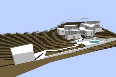 Spojení rodinných domů a vstupní objekt Hradištko